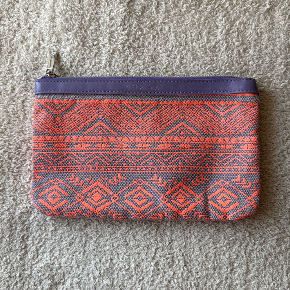 Aztec Print Makeup Bag